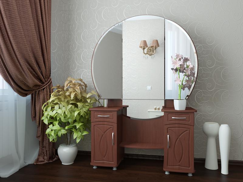 Stilska infuzija toaletnog stola s ogledalom u spavaću sobu