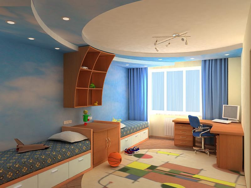 Children's room for a little athlete