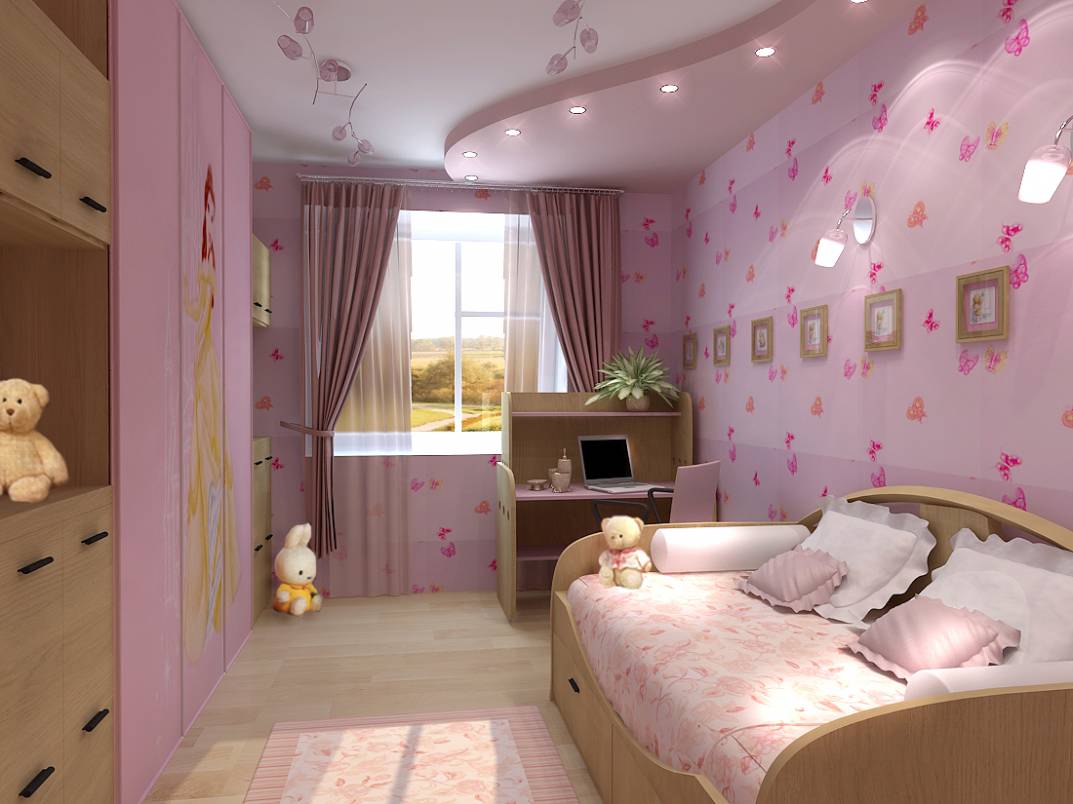 Fashionable style of design for a children's room