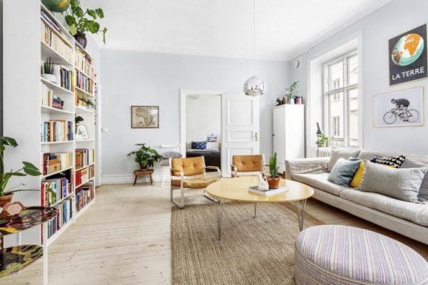 Scandinavian tones in the interior of the house