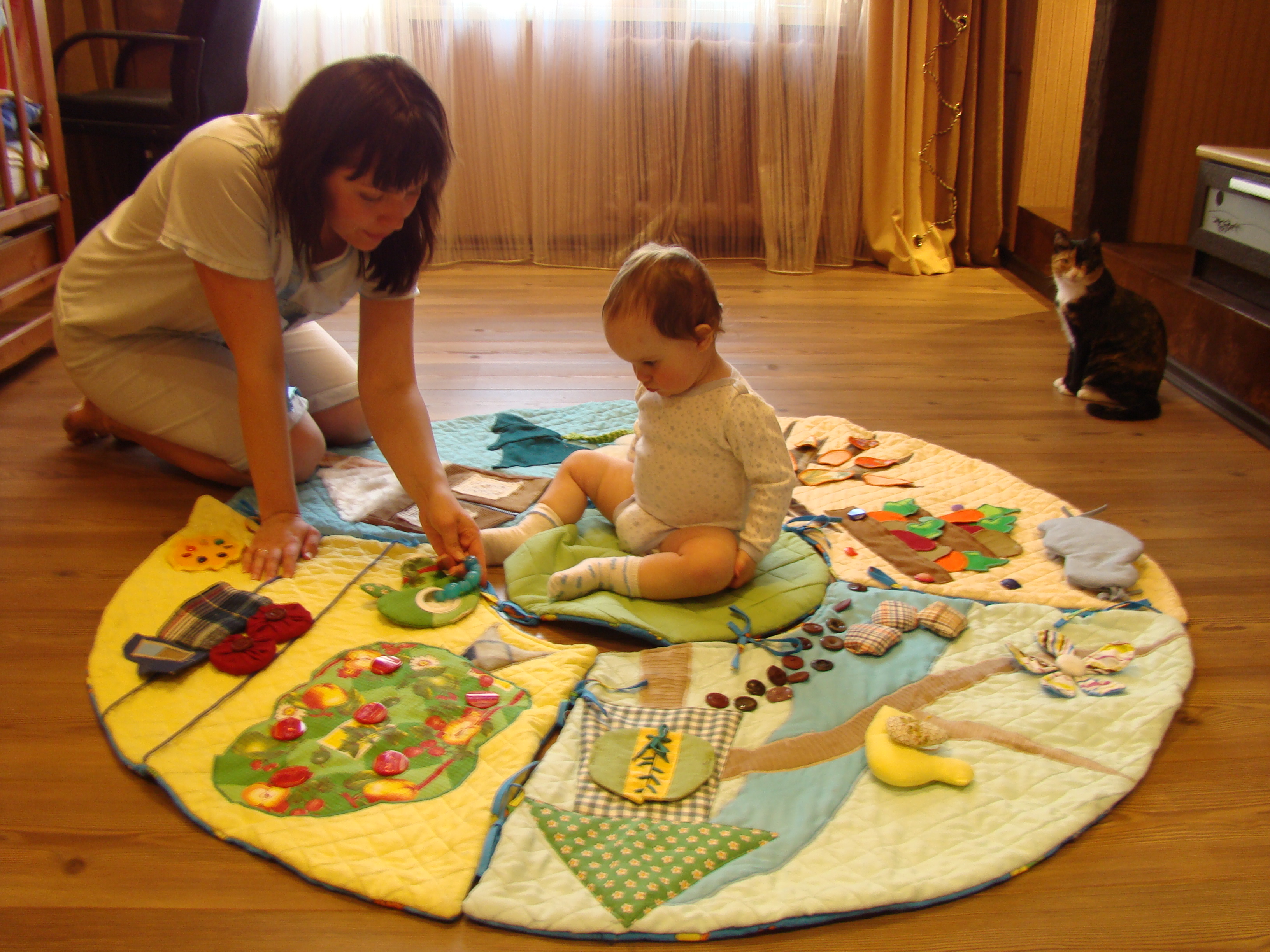 Paillasson bricolage en forme de cercle