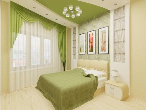 Color schemes for a small bedroom 10 sq m