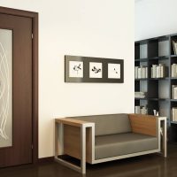 porte luminose all'interno con un tocco di immagine marrone