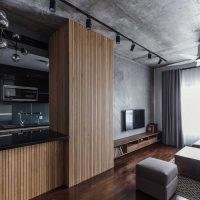 ceiling decoration with concrete in the apartment picture