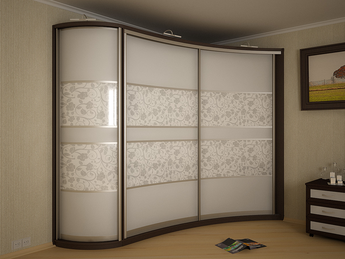 MDF corner wardrobe design