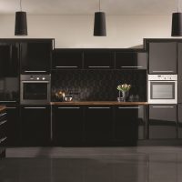 stile insolito della cucina in colore nero