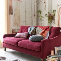 beautiful marsala color in the bedroom interior picture