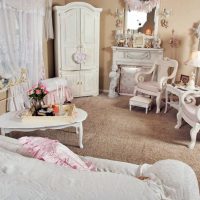 corridoio di design chic nello stile di un'immagine shabby chic