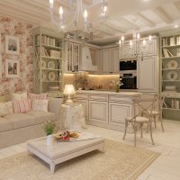 bellissimo arredamento del corridoio nello stile di un'immagine shabby chic