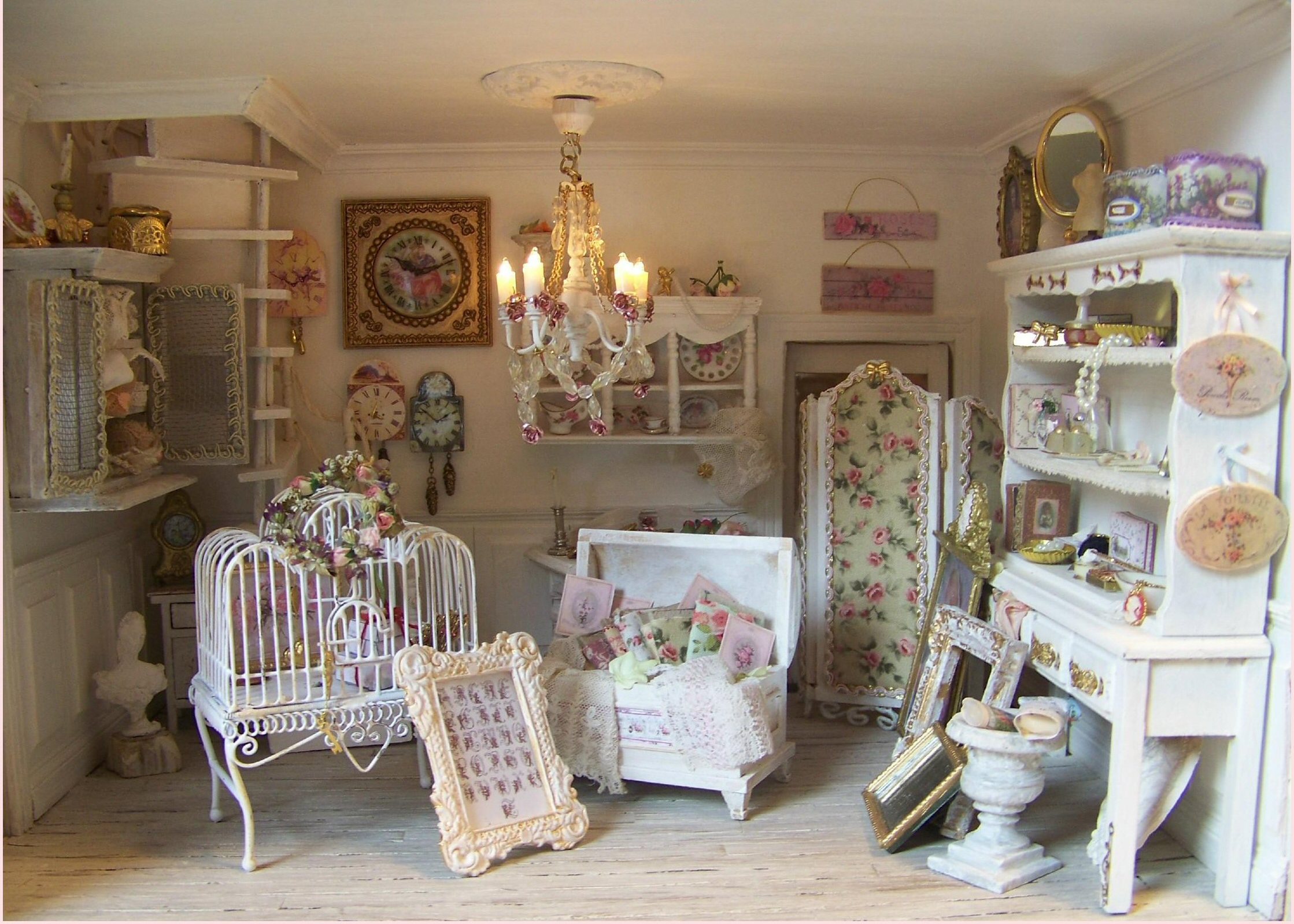 svjetlo shabby chic dekor hodnika