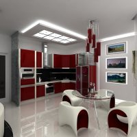 foto di arredamento elegante corridoio high-tech