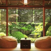 svijetla fotografija ukrasa dnevne sobe u japanskom stilu