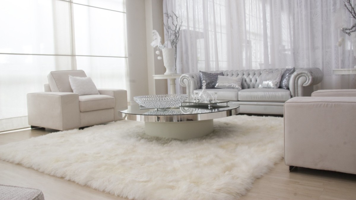 bright room interior in white tones