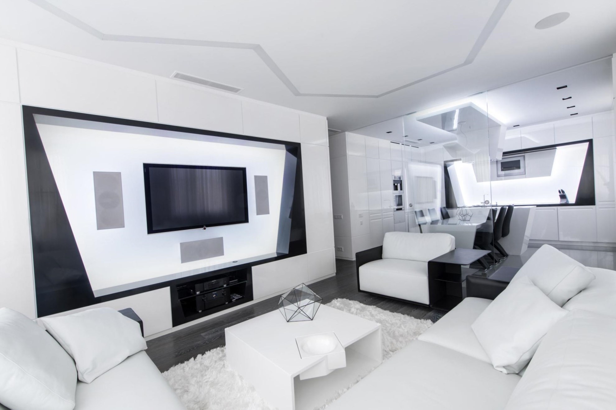 beautiful high-tech style apartment decor