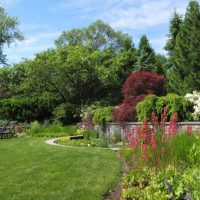 bellissimo arredamento da giardino in stile inglese con foto di fiori