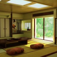 prekrasan dizajn spavaće sobe u japanskom stilu fotografije