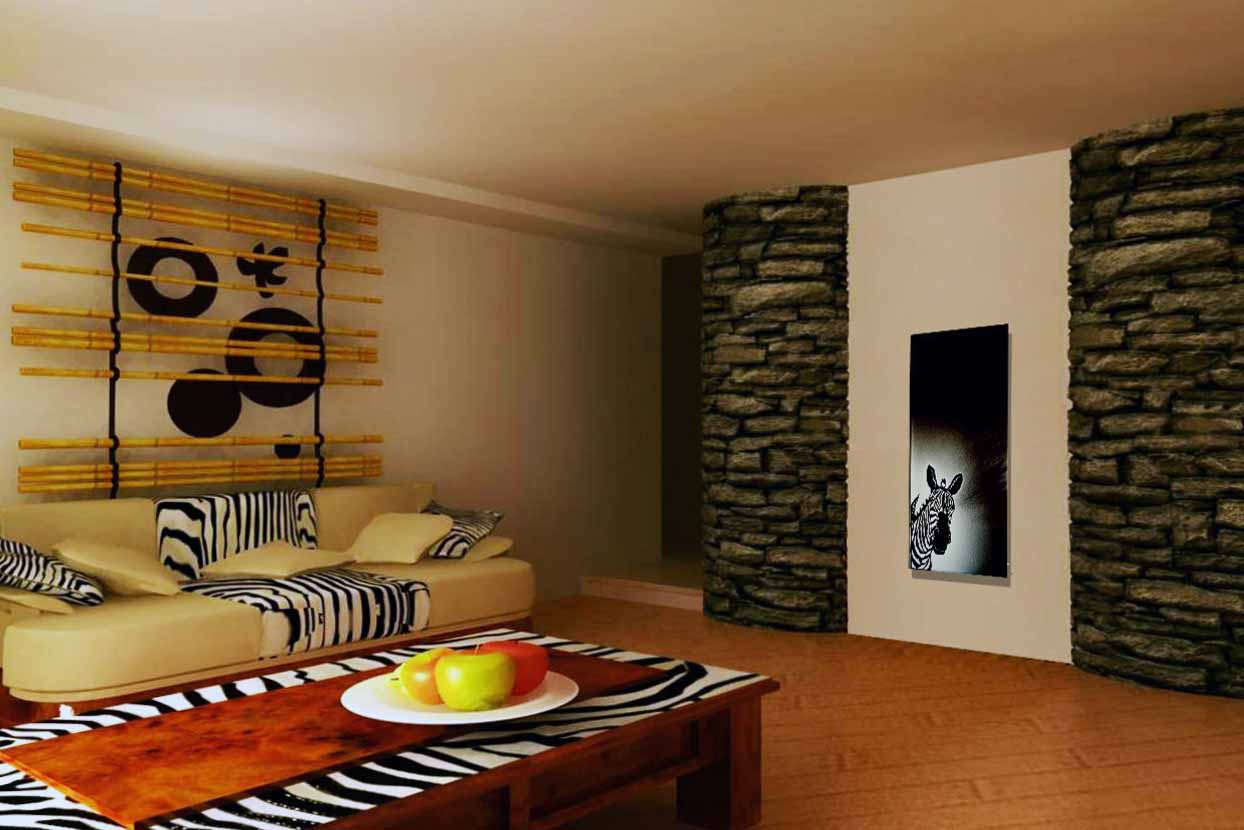 bellissimo interno del corridoio in stile africano