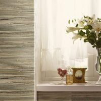 blinds with bamboo in the bedroom interior picture