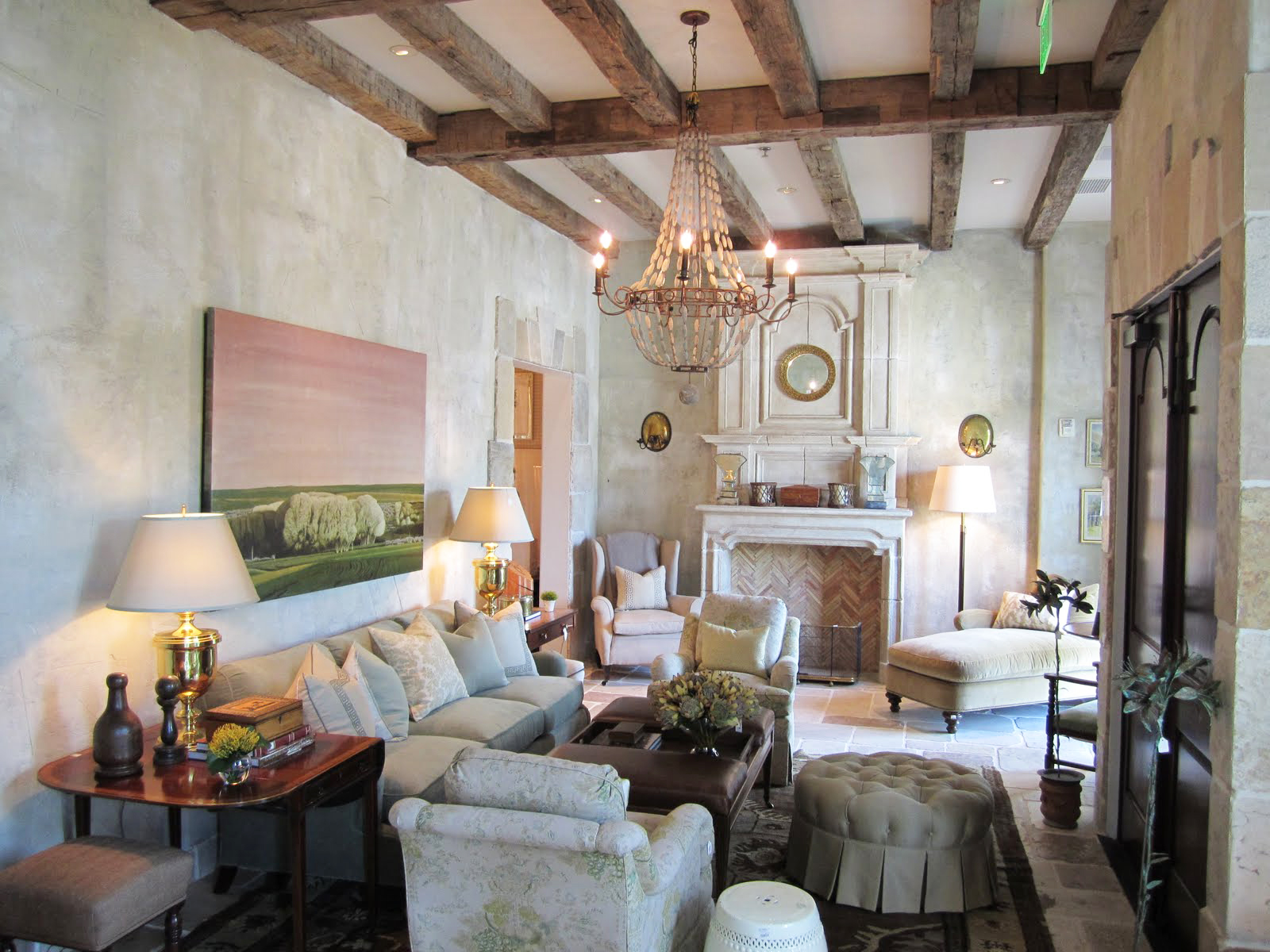 interior of the ceiling with concrete mortar in the kitchen