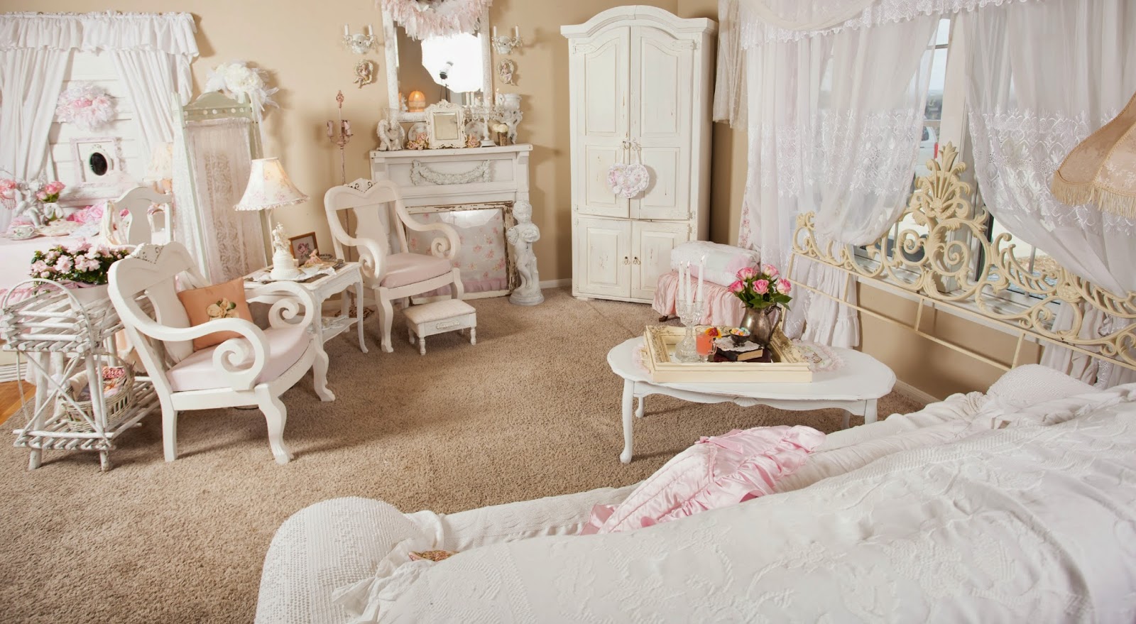 corridoio in stile chic in stile shabby chic