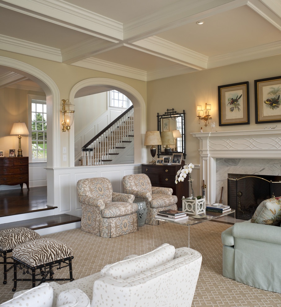 bright archway in the design of the hallway