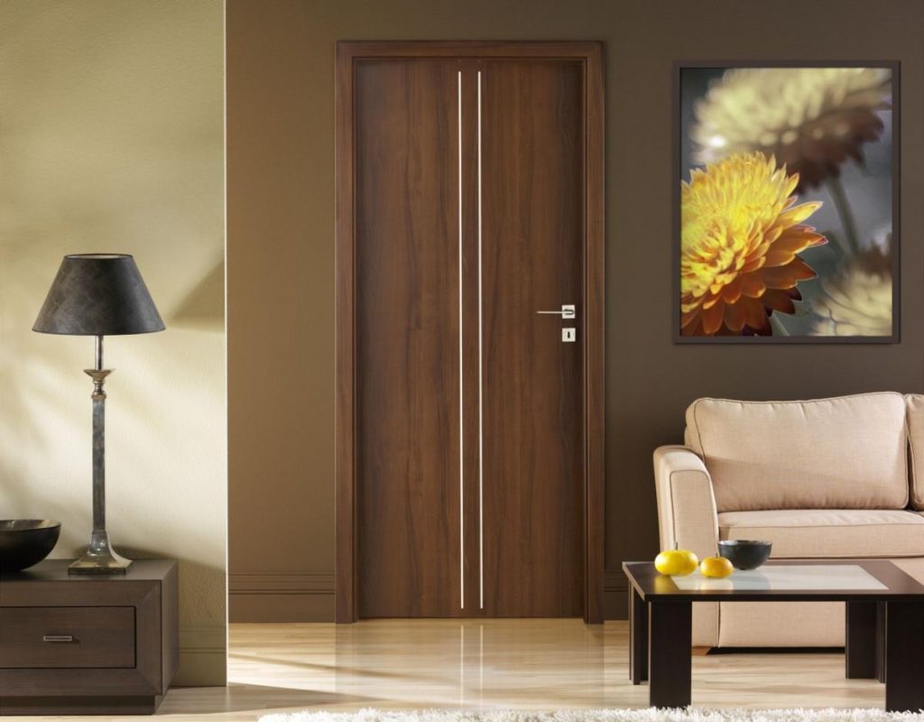 bright hallway-style doors