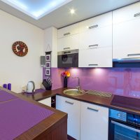 unusual apartment design in fuchsia color photo