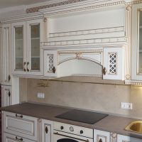 bright style white kitchen with a touch of blue picture