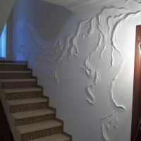 superbe couloir avec photo en bas-relief