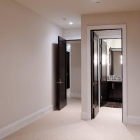 white aluminum baseboard in the interior of the house picture