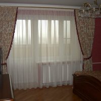 bright lurex tulle in the interior of the kitchen picture