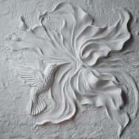 design inhabituel de l'appartement avec une image en bas-relief