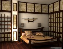 lagana fotografija dizajna dnevne sobe u japanskom stilu