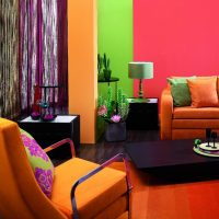 lijepa boja od terakote u slici interijera dnevne sobe