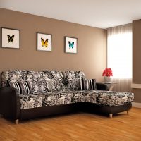 lijepa kutna sofa u stilu fotografije iz hodnika