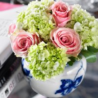 bright spring decor in the interior of the living room picture