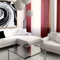 kožna ugaona sofa u stilu fotografije iz hodnika