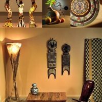 corridoio di design di luce in foto in stile africano