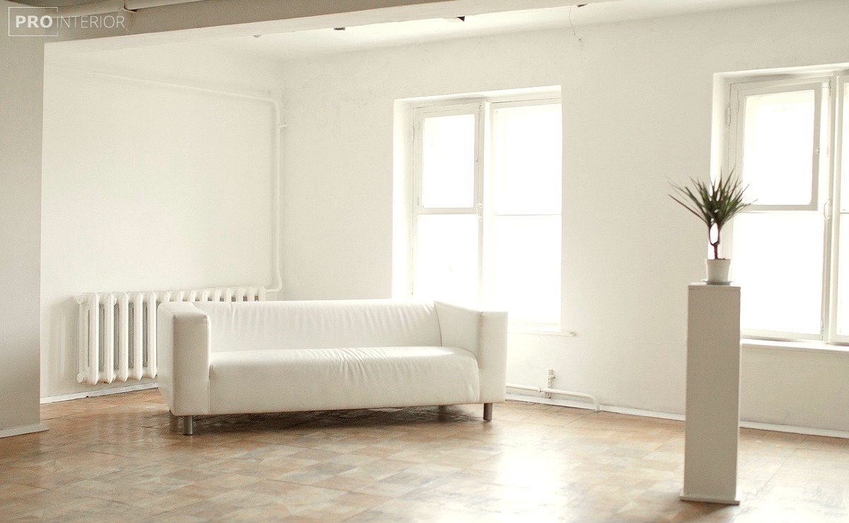 light kitchen interior in white color