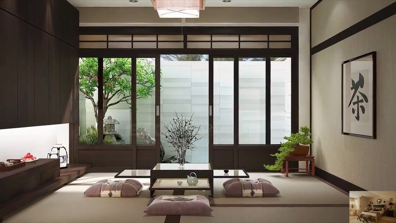 bright Japanese-style bedroom design