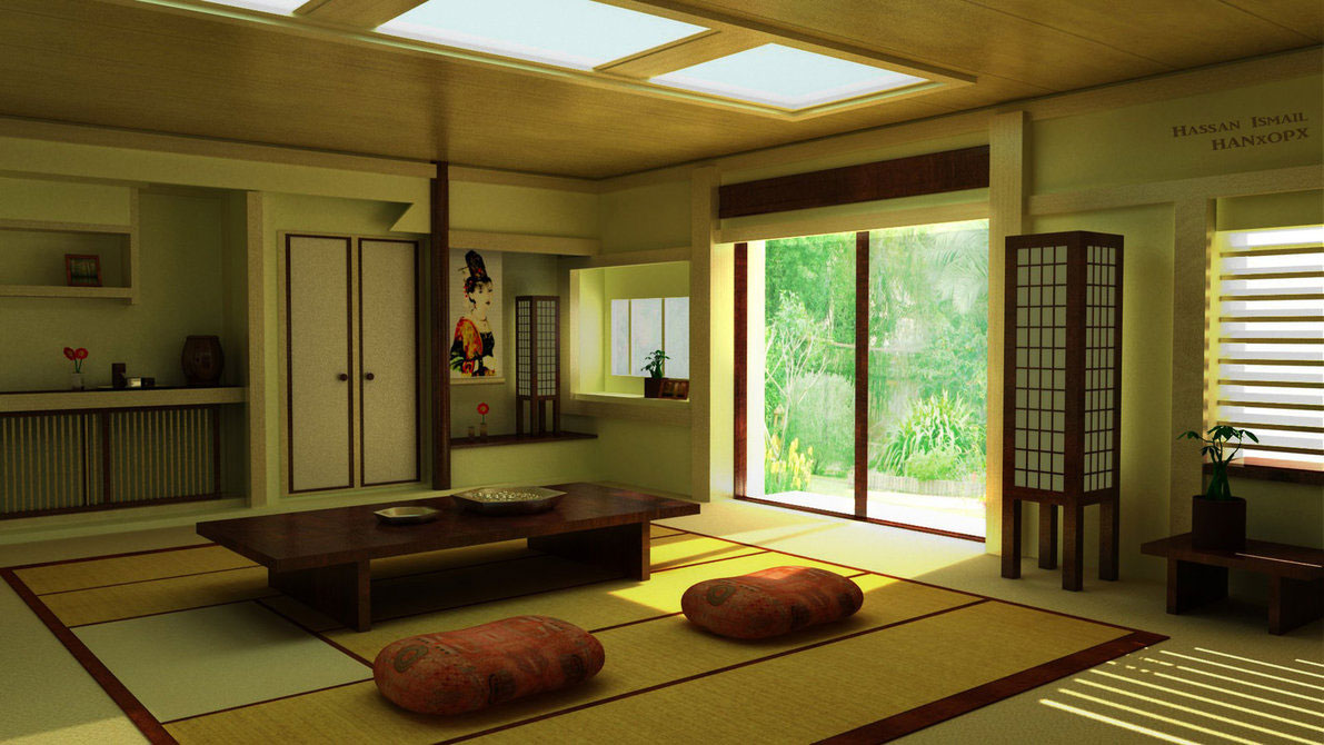 svijetli dekor stana u japanskom stilu