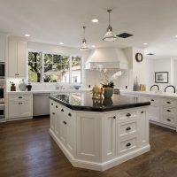 light style white kitchen with a touch of yellow picture