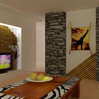 bellissimo appartamento in stile in foto in stile africano