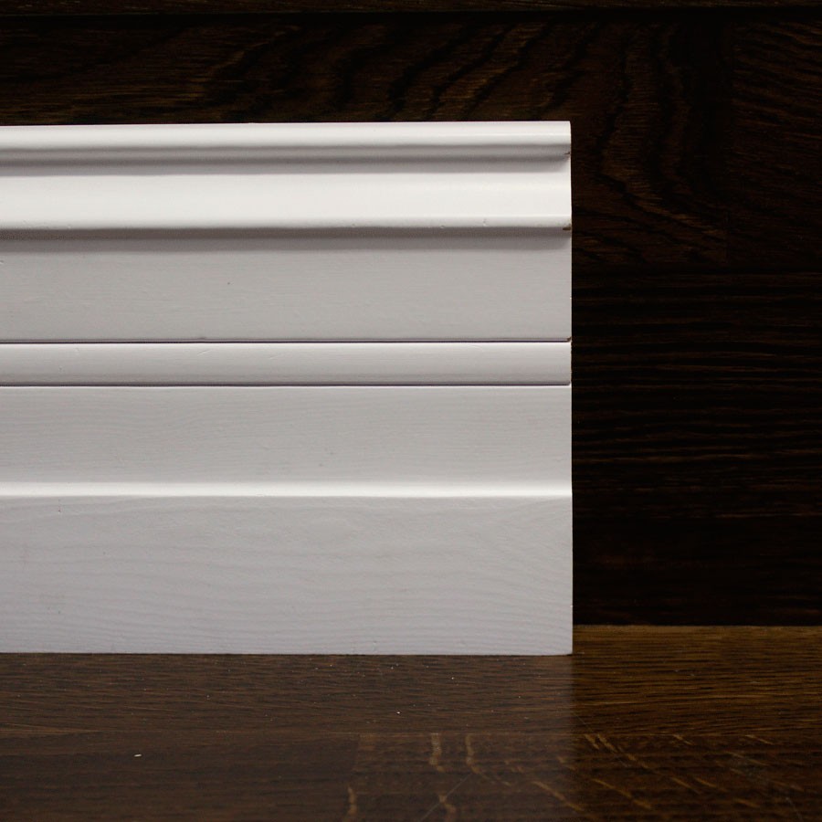 white aluminum skirting in the room interior