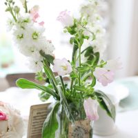 light spring decor in the interior of the living room picture