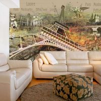 zidni fresi u dekoru sobe sa slikom slike prirode