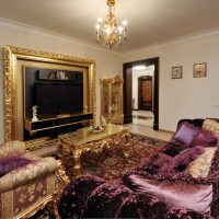 fotografija modernog uređenja spavaće sobe u stilu rokoka