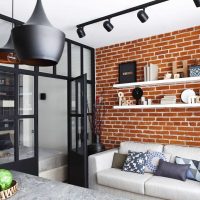 design d'appartement de style loft inhabituel