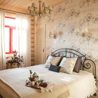 interni luminosi camera da letto in stile country foto