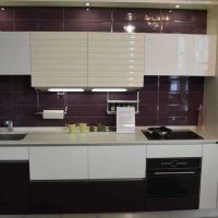 light kitchen decor in violet color picture